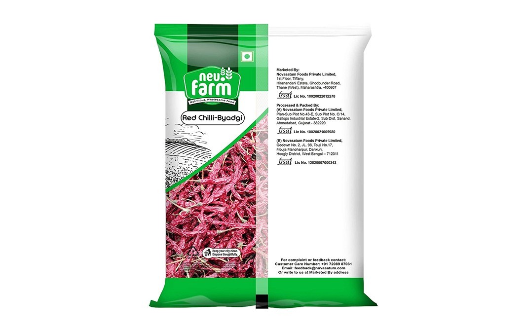 Neu.Farm Red Chilli Byadgi    Pack  500 grams